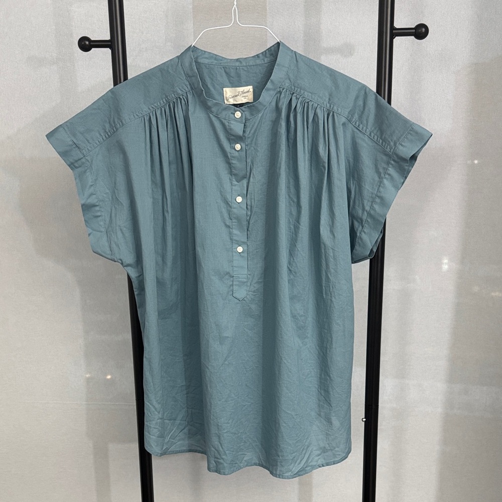 Universal Thread Blue V Neck Blouse Women Size XL Top NWT - Picture 4 of 10